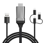 Cable - Manufacturer 3-in-1 USB to HDTV 2m 6FT with Wireless Audio