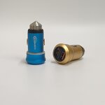 Car Charger - Manufacturer Mini Metal Dual USB 5V 3A Zinc Alloy 2 USB LED
