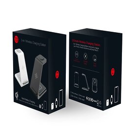 Wireless Charger - Manufacturer 15W 3-in-1 Quick Fast Charging Portable Desktop Stand