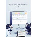 USB-C Hub - Manufacturer 7-in-1 4K HDTV VGA USB RJ45 PD Fast Charge