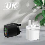 Wall Charger - Manufacturer 3usb Quick Charge 5V 2.4A 3 Ports Travel EU US UK