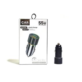 Car Charger - Manufacturer 38W Metal Zinc Alloy Dual Port USB C PD QC3.0 30W 18W