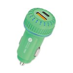 Car Charger - Manufacturer Colorful 12W A+C 5V 2.4A USB Type C 2 Ports