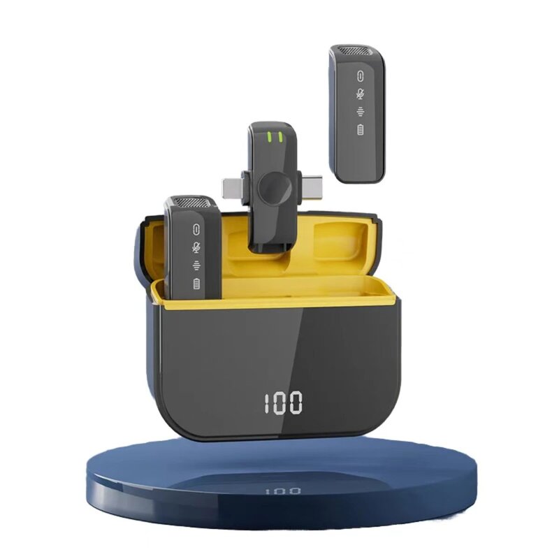 Microphone - Manufacturer H16 2in1 Live Streaming 2.4G Mini Collar Lavalier