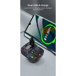 FM Transmitter - Manufacturer C56 BT 5.3 PD Type C Dual USB Colorful Ambient Light