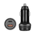 Car Charger - Manufacturer Colorful 12W A+C 5V 2.4A USB Type C 2 Ports