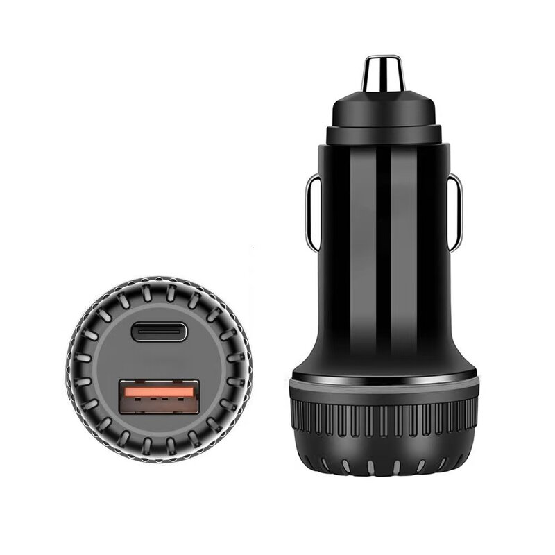 Car Charger - Manufacturer Colorful 12W A+C 5V 2.4A USB Type C 2 Ports