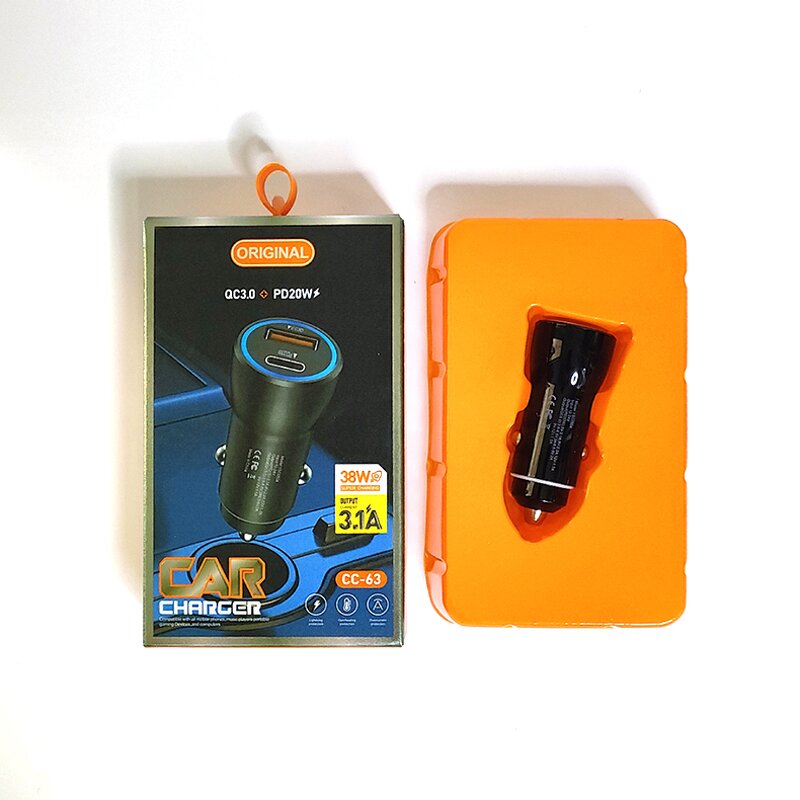 Car Charger - Manufacturer 12W PD USB C A+C Type C Cigarette Lighter