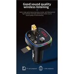 Car MP3 Player - Manufacturer C20 Fast Charging 5V 1A BT 5.0 LED Light FM Transmitter