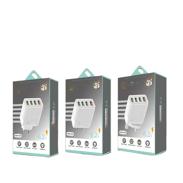 Wall Charger - Manufacturer 4 Ports 5V 2.4A 4USB QC3.0 Fast Charging