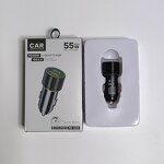Car Charger - Manufacturer 38W Metal Zinc Alloy Dual Port USB C PD QC3.0 30W 18W