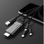 Cable - Manufacturer 3-in-1 USB to HDTV 2m 6FT with Wireless Audio