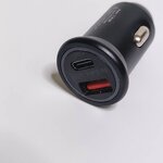 Car Charger - Manufacturer Mini Zinc Alloy 45W A&C 30w USB-c 15w QC3.0 PD PPS