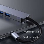 USB Hub - Manufacturer 5-in-1 Multiport 4K HDTV USB 2.0/3.0 SD TF Card Reader