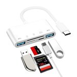 Card Reader - Manufacturer 5-in-1 Type-c to OTG SD TF for iPhone iPad Macbook