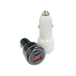 Car Charger - Manufacturer ABS 5V 2.4A 12W Dual USB Type C USB C