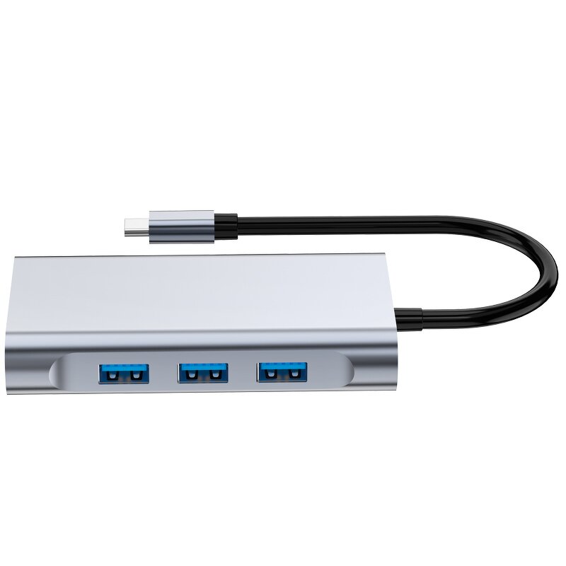 USB-C Hub - Manufacturer 7-in-1 4K HDTV VGA USB RJ45 PD Fast Charge