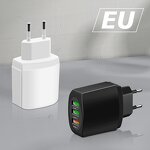Wall Charger - Manufacturer 3usb Quick Charge 5V 2.4A 3 Ports Travel EU US UK