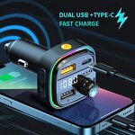 Car Charger - Manufacturer 3 Ports Dual USB FM Transmitter Wireless Stereo MP3 Player