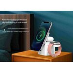 Wireless Charger - Manufacturer Dazzle Triple Magnetic 3-in-1 Foldable Portable 15W