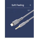 Audio Cable - Manufacturer 3FT Type-c Vehicle-Mounted Ios to 3.5mm Flat Aux