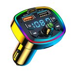 FM Transmitter - Manufacturer Q7 Handsfree Car MP3 Dual USB One Type C