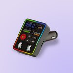 FM Transmitter - Manufacturer Q52 BT 5.3 MP3 Car Charger 15W Type-C Port TF Card