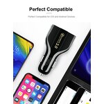 Car Charger - Manufacturer Portable 35W QC3.0 Quick 3 Port USB with Type C Port