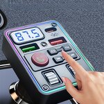 FM Transmitter - Manufacturer Q53 BT 5.3 MP3 Car Charger 15W Type-C Port TF Card