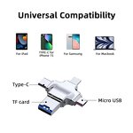 Card Reader - Manufacturer 4-in-1 Mini TF SD USB 3.0 OTG Converter USB C Hub