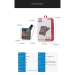 FM Transmitter - Manufacturer Q53 BT 5.3 MP3 Car Charger 15W Type-C Port TF Card