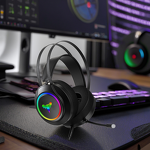 Gaming Headset Manufacturer - Speed Titanium Factory Direct Sale Over-Ear Wired 7.1 RGB Lighting Esports Studio Music Active Noise Cancellation