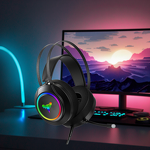 Gaming Headset Manufacturer - Speed Titanium Factory Direct Sale Over-Ear Wired 7.1 RGB Lighting Esports Studio Music Active Noise Cancellation