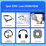 AI Smart Sunglasses Manufacturer - GL5 UV Protection for Bluetooth Plastic for Music Play Private Model Call Listening Cross-Border