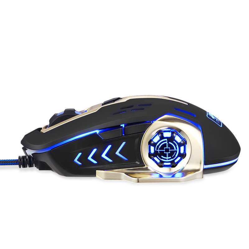 Gaming Mouse Manufacturer - Xinmeng XM-M322 Mechanical Snake USB Wired 6-Button Weighted Macro Programming Internet Cafe Cf Lol Laptops