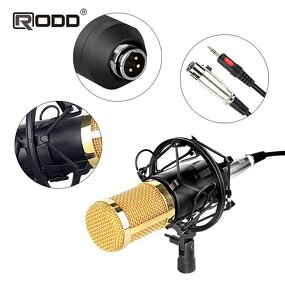 Condenser Microphone Manufacturer - RODD BM-800 Desktop Cardioid Polar Pattern XLR Connector Metal Wired 20Hz-20KHz