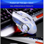 Gaming Mouse Manufacturer - Xinmeng XM-M322 Mechanical Snake USB Wired 6-Button Weighted Macro Programming Internet Cafe Cf Lol Laptops