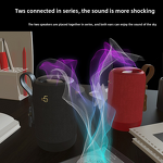 Wireless Bluetooth Speaker Manufacturer - BD03 Portable RGB LED Waterproof Subwoofer Large Volume for Outdoor Use Factory Original Battery