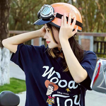 Electric Bike Helmet Manufacturer - 3C Safety Certified ABS Material Harley Retro Motorcycle Battery Cap Summer Breathable Unisex Half