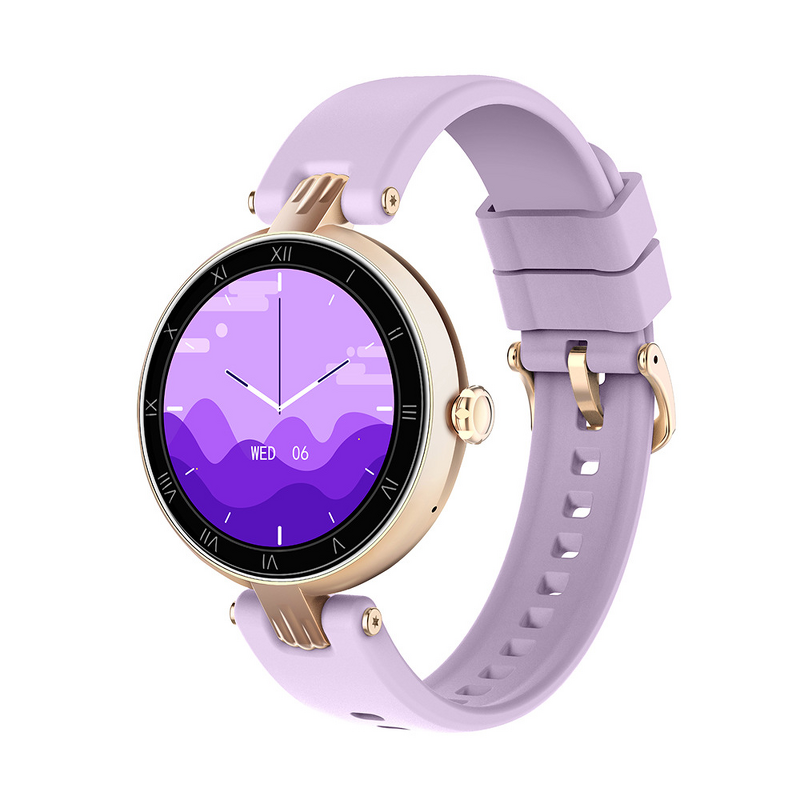 Women's Smart Watch Manufacturer - H18 AMOLED Display IP68 Waterproof IOS Monitoring Blood Pressure Heart Rate Menstrual Cycle Silicone