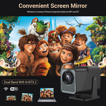 LED Projector Manufacturer - Portable High-Definition 2K Mini with Android 11 OS Wall Projection for Home & Dormitory US Plug