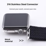 Watch Strap Manufacturer - JMETEC Plastic Case IOS OLED Chronograph IPX5 Waterproof Single Ring Buckle Nylon Braided 38/40/41mm