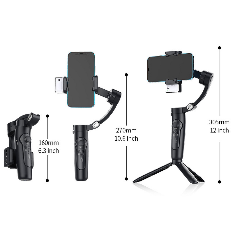 Phone Stabilizer Manufacturer - Kynovation New M3 AI Face Tracking Three- Anti-Shake Gimbal Built-in Selfie Stick for 5.3