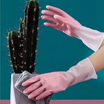 Dishwashing Gloves Manufacturer - Morandi Gradient Colour Household Kitchen Short Waterproof Non-slip