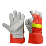 Protective Gloves Manufacturer - Two-layer Cowhide Reusable Durable Fire Half Leather Gardening Home Flame Retardant