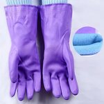 Cleaning Gloves Manufacturer - Winter Plush PVC Medium Thickness Waterproof Non-slip Wear-resistant for Dishwashing Laundry
