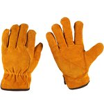 Welding Gloves Manufacturer - Short All-Cowhide Electric Two-Layer Durable Heat Insulation Medium Thickness