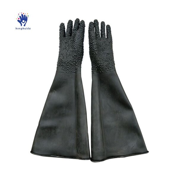 Industrial Rubber Gloves Manufacturer - Smooth Surface Anti-Scalding Easy to Clean for Sandblasting