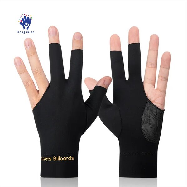 Billiards Gloves Manufacturer - Hot Selling Three Finger Spandex Elastic Wear-resistant