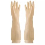 Dishwashing Gloves Manufacturer - Latex Reusable Waterproof Cow Tendon Thick 38cm Lengthened for Laundry Women
